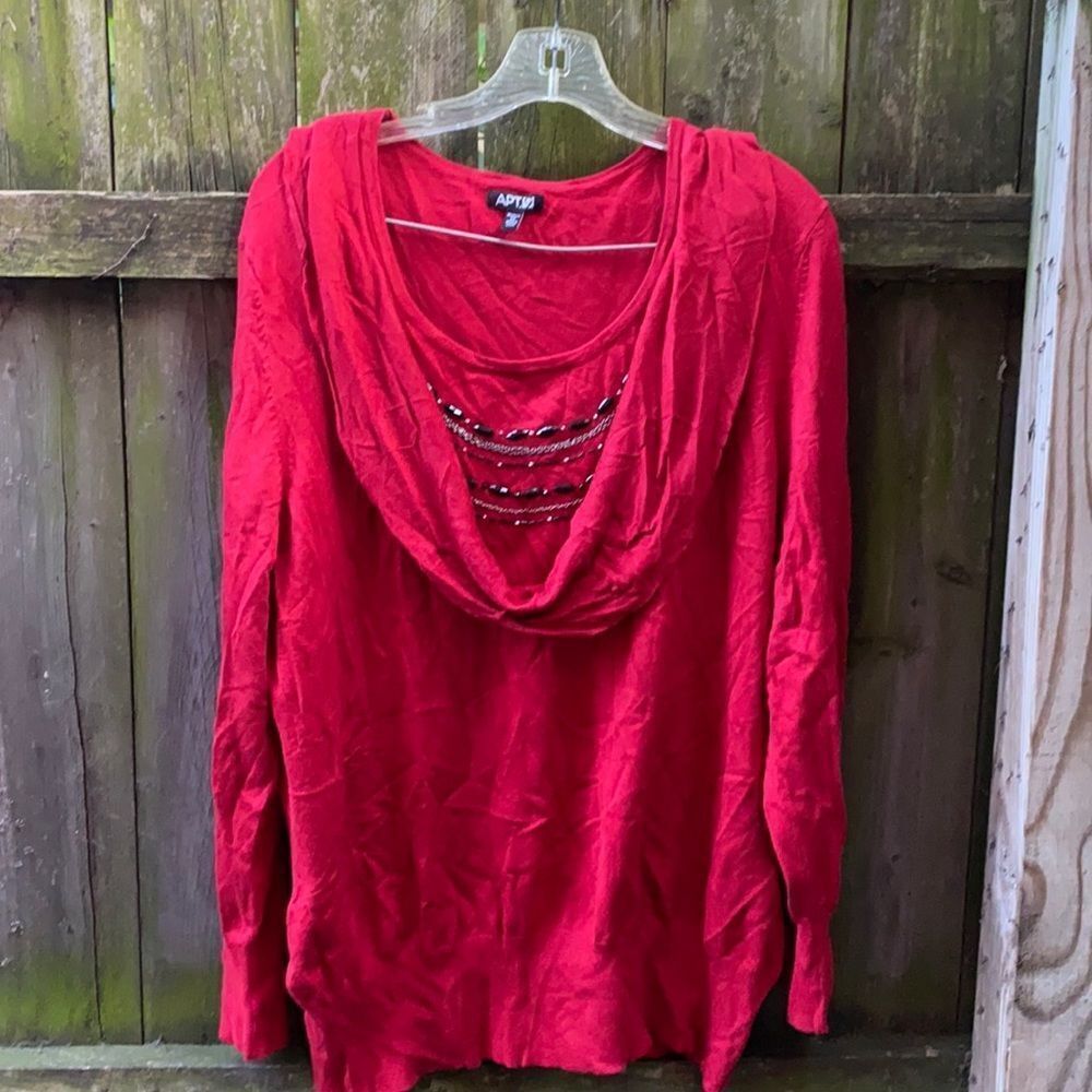 Apt9 jeweled top sz. 2X